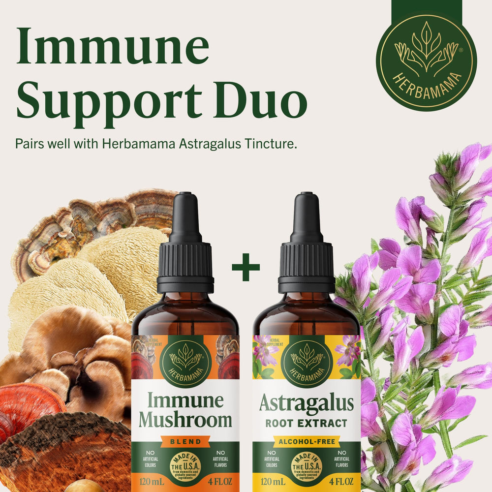 HERBAMAMA daily-drops-usage supports easy, practical immune care.