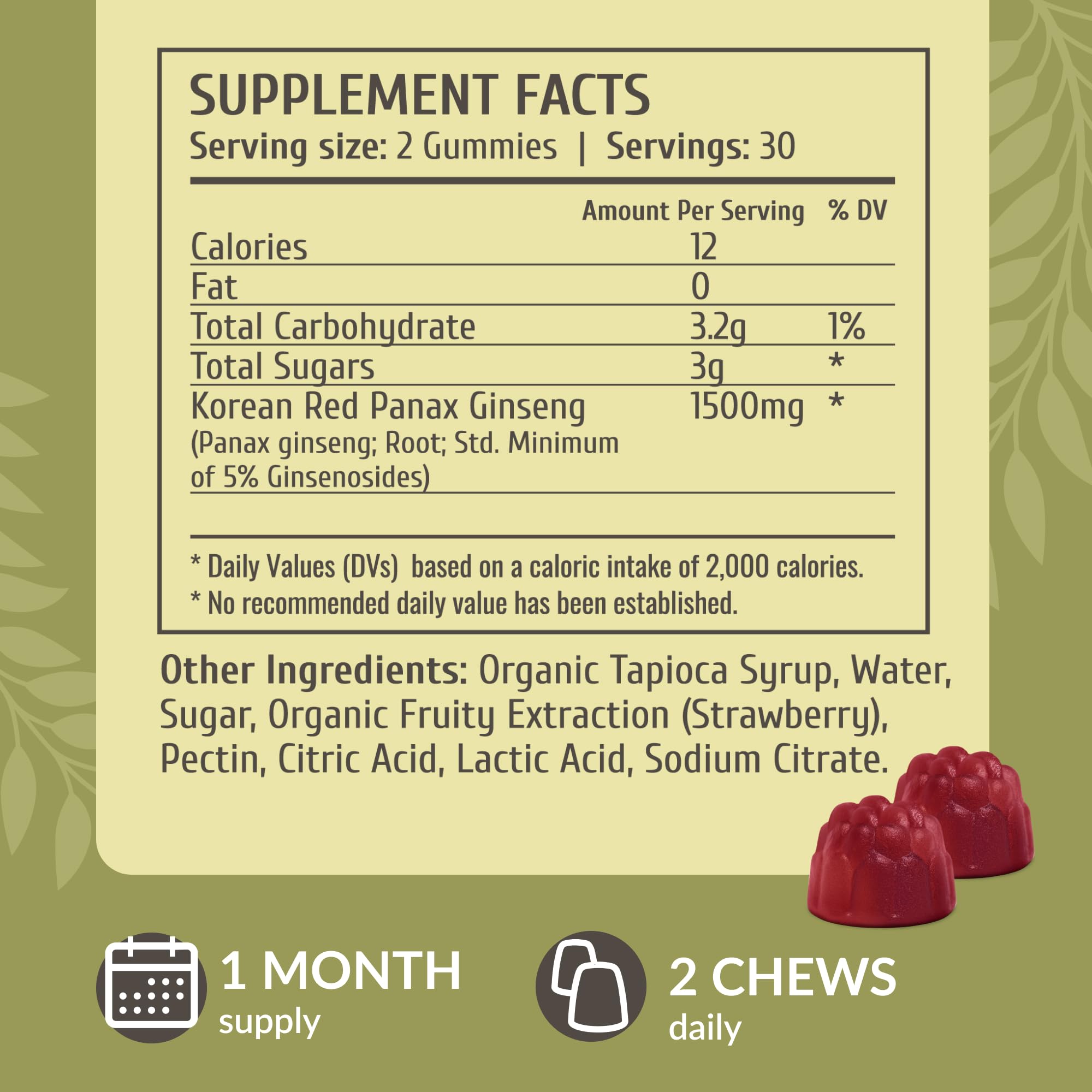 Herbamama Panax Ginseng Gummies soft texture for easy chewing