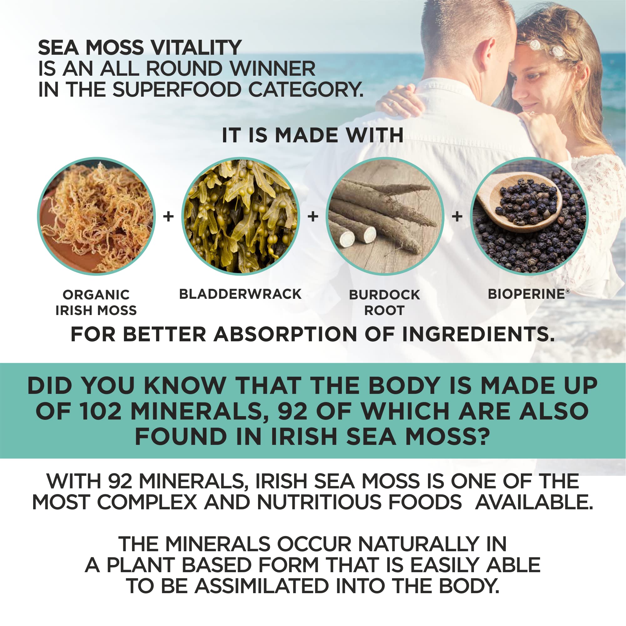 HerbaMe black pepper extract capsules helping absorption.