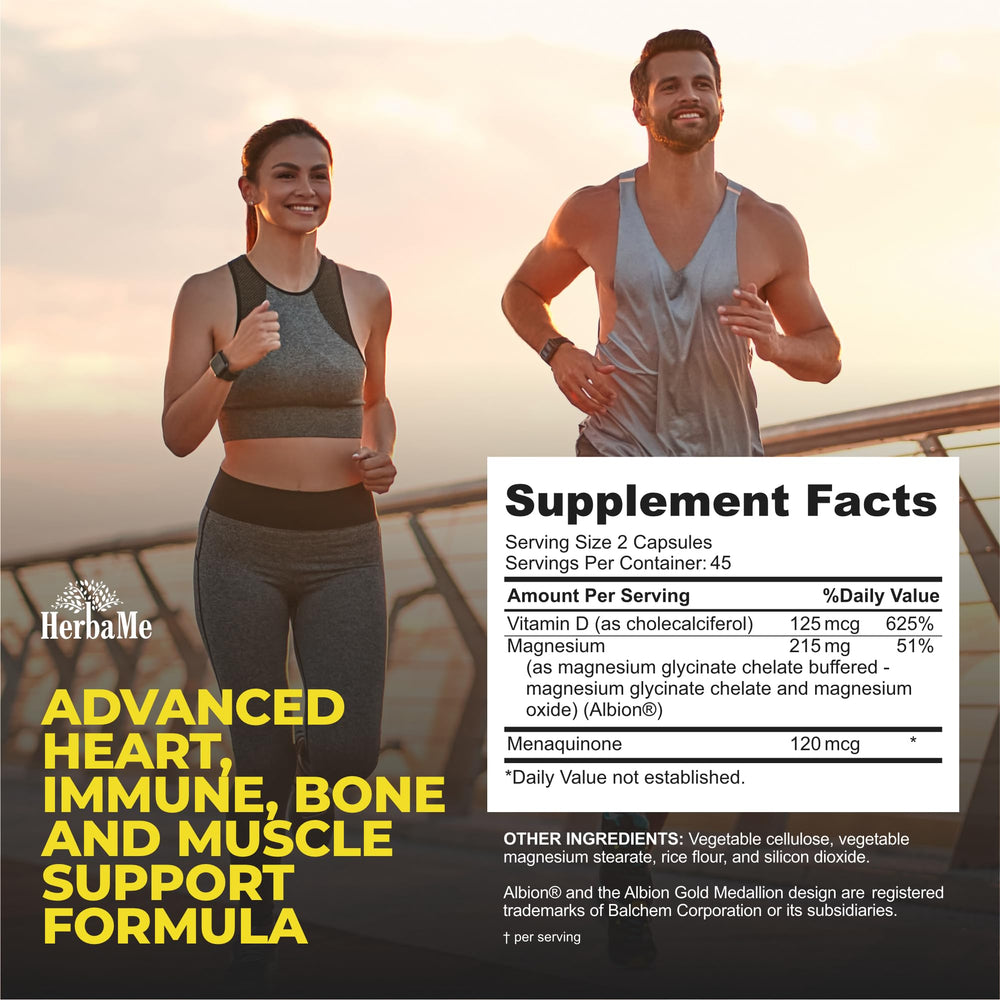 HerbaMe immune support capsules showcase convenient daily supplementation