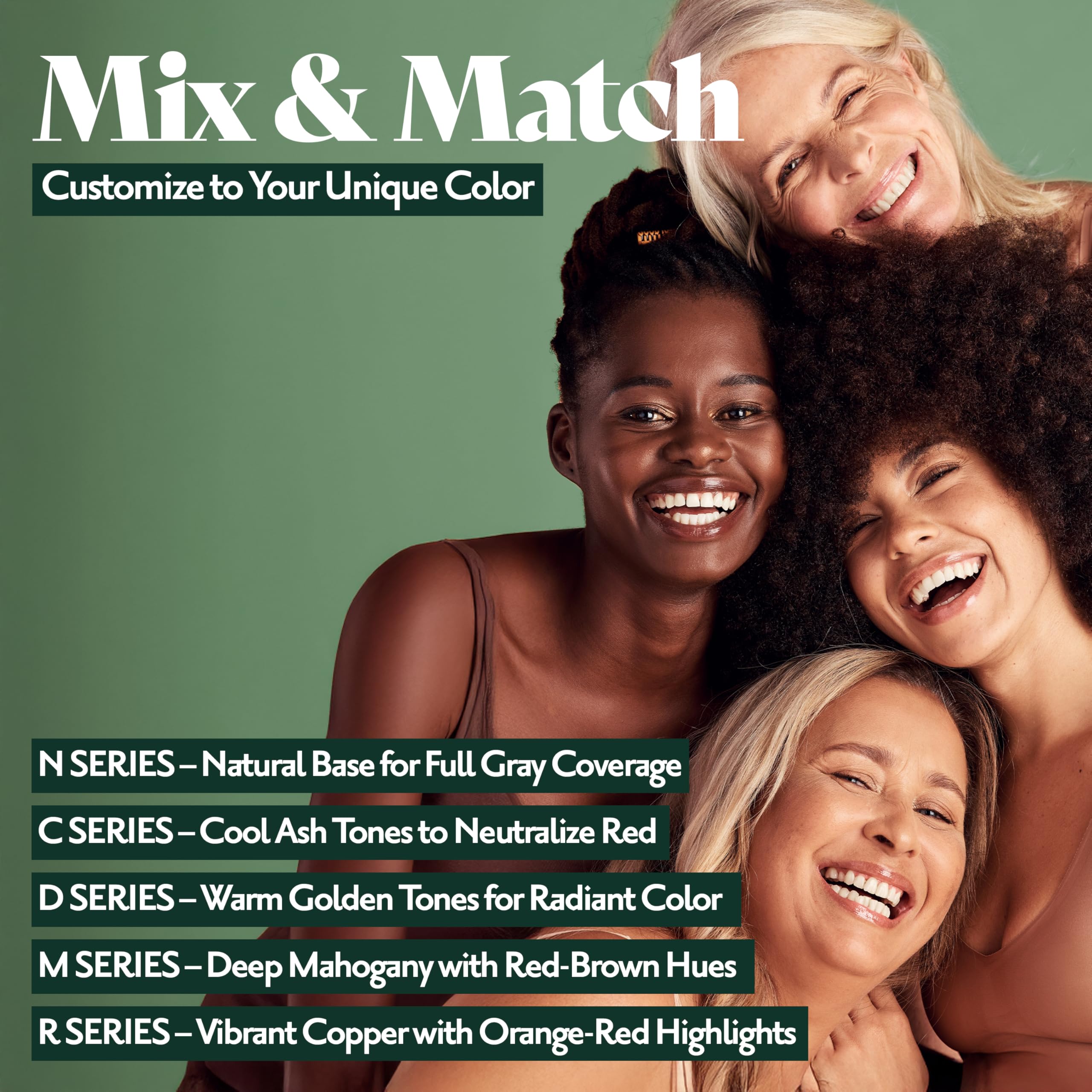 Natural Series shade visible on hair for a subtle, balanced tone.