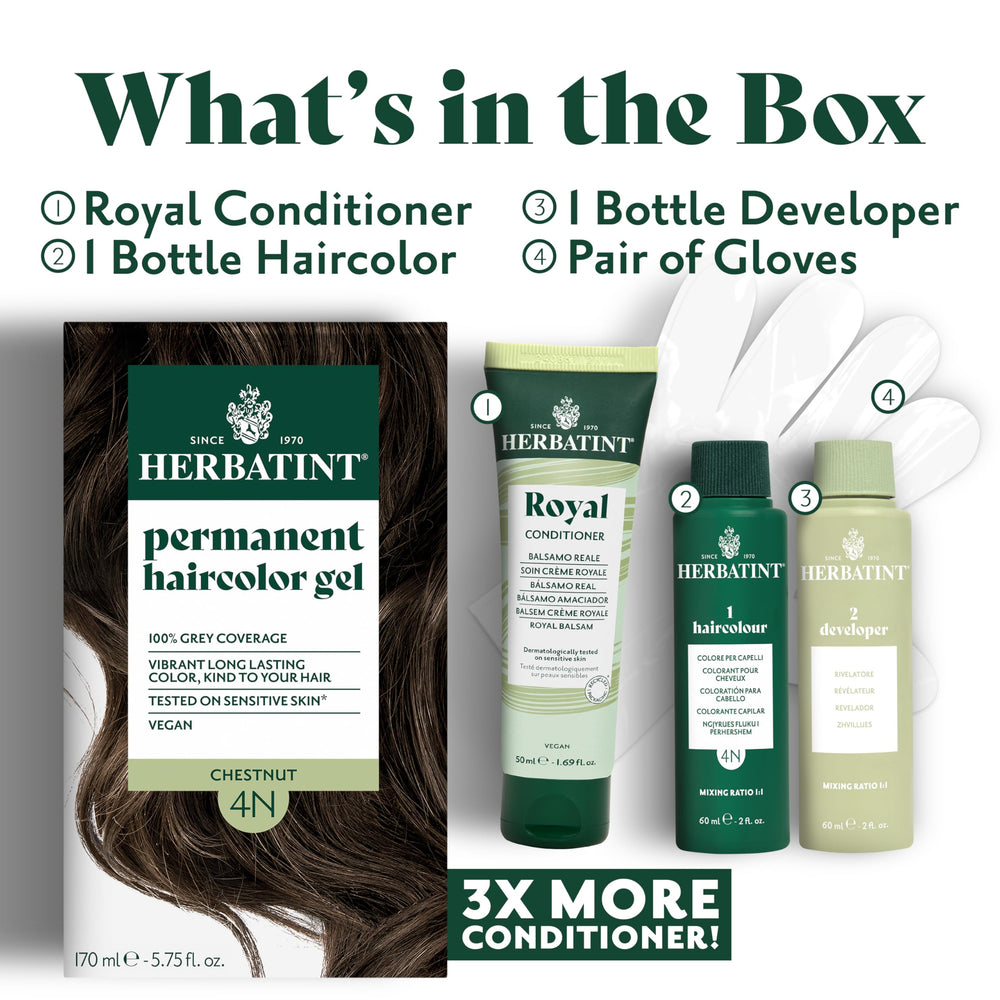 Royal Cream Conditioner sample included for multiple hair treatments.