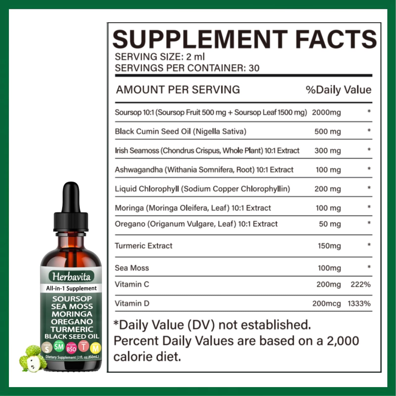 Herbavita Wellness bottle pour demonstrating convenient daily dosing