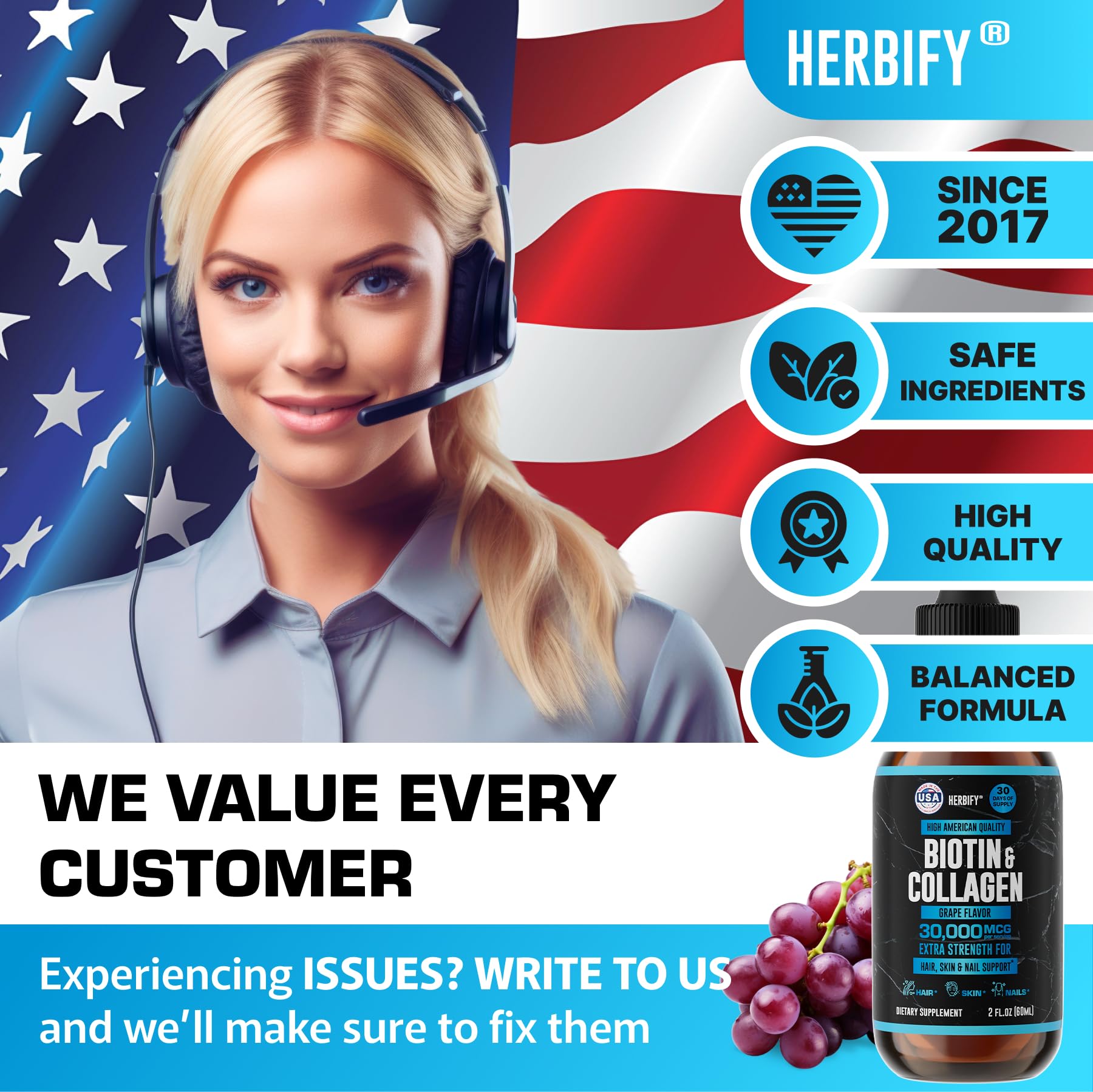 HERBIFY drops are ready to mix into beverages for convenient beauty support