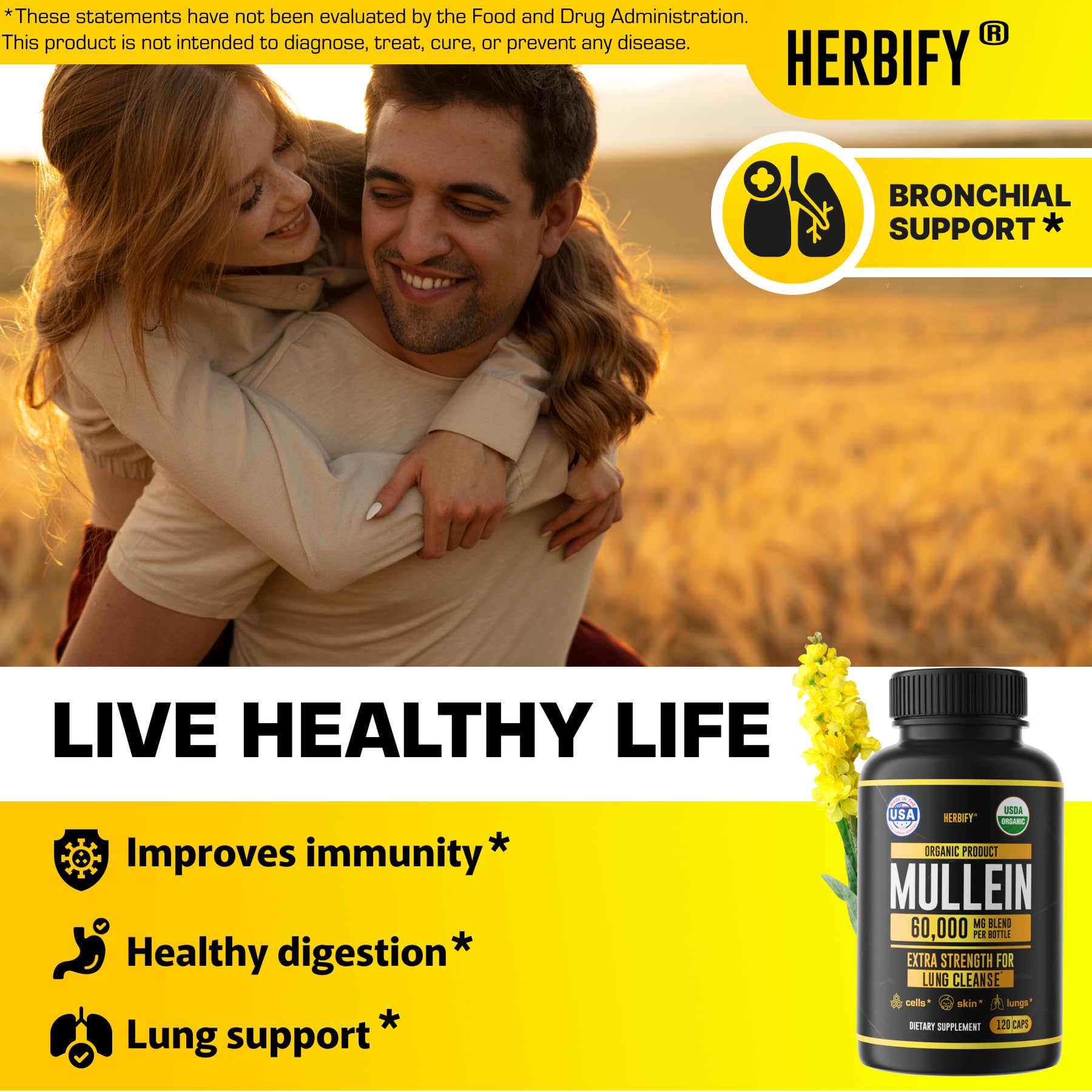 Herbify dosage closeup showing convenient daily intake