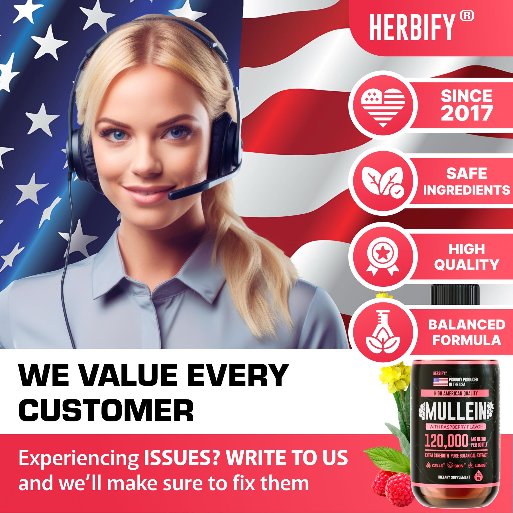 HERBIFY Mullein Drops dropper dispensing for controlled servings.
