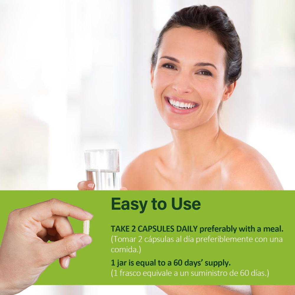Herbmood capsule pour demonstrating convenient daily dosage