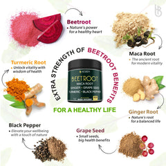 Herbpy maca-grape-seed label highlights premium herb blend and clean ingredients.