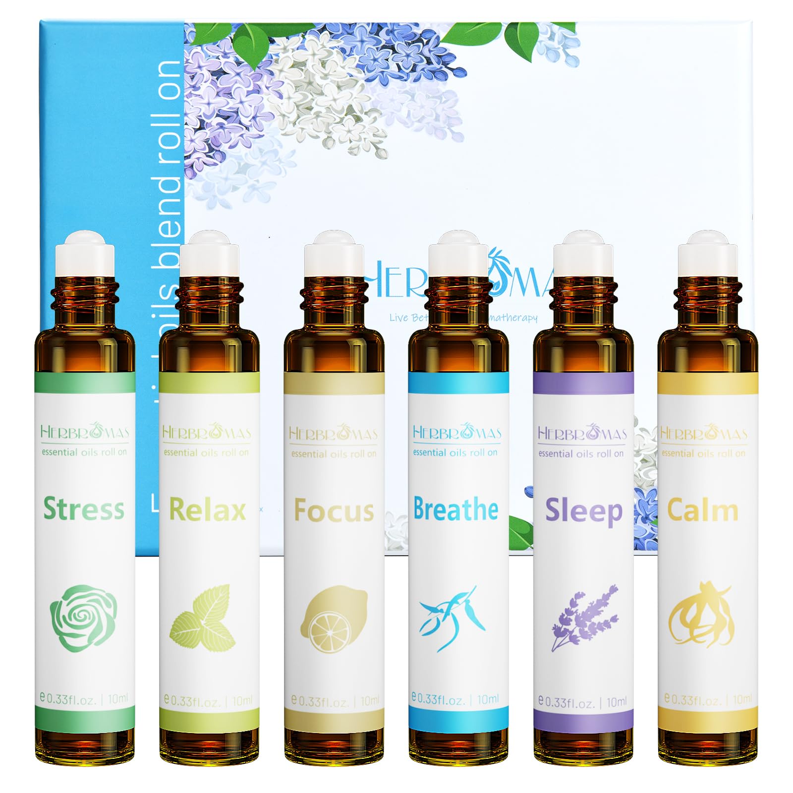 HERBROMAS Sleep roll-on bottle promotes calm before bed