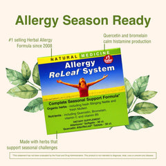 Herbs Etc Allergy ReLeaf System tablets as a convenient non-gel option for regular use.