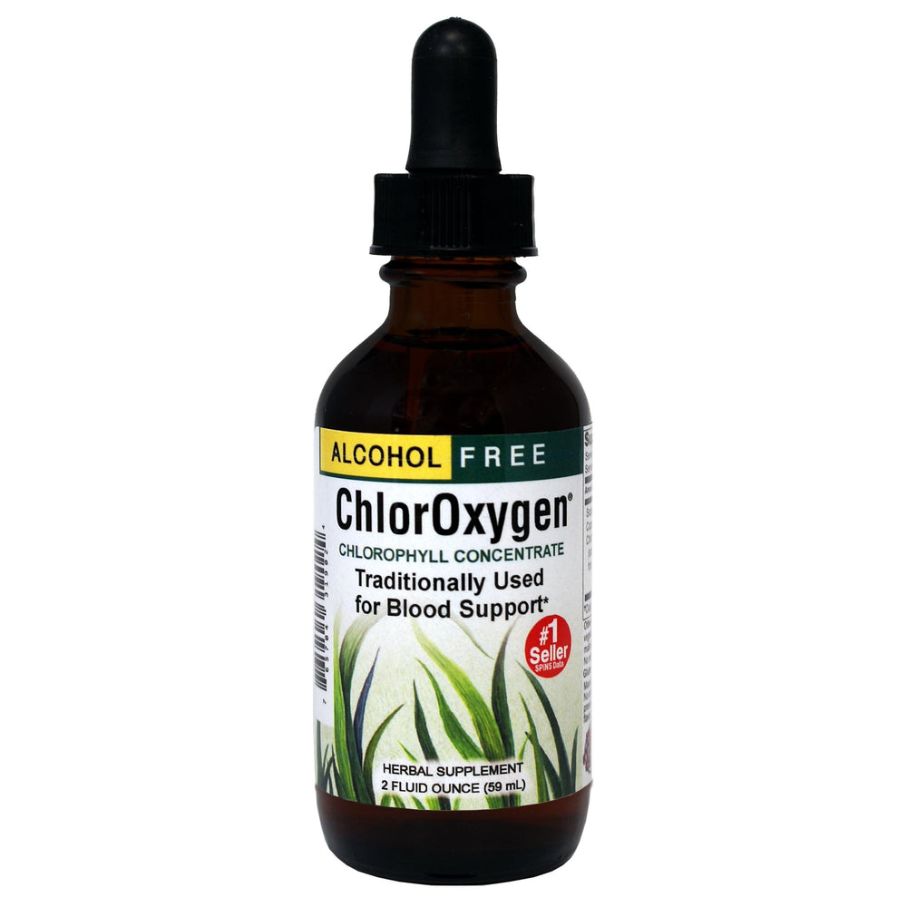 Herbs Etc. ChlorOxygen bottle front view for energy support and daily vitality