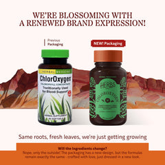 Herbs Etc. ChlorOxygen softgels pack for easy daily dosing.