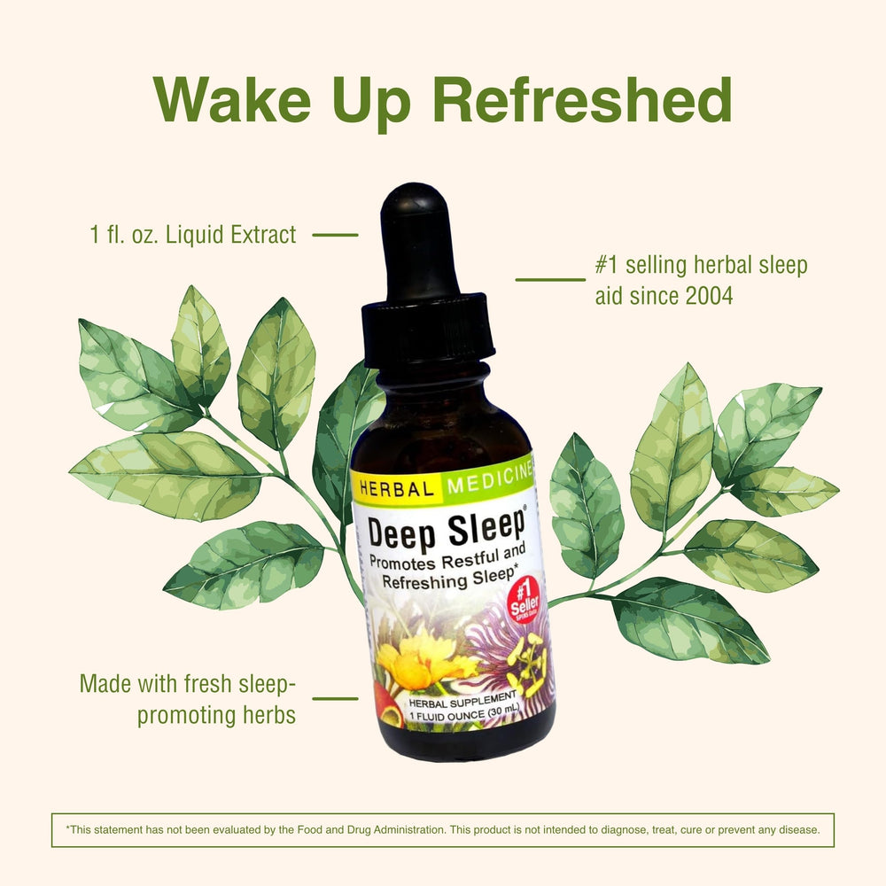 Dropper dispensing Herbs ETC Deep Sleep for controlled nightly doses