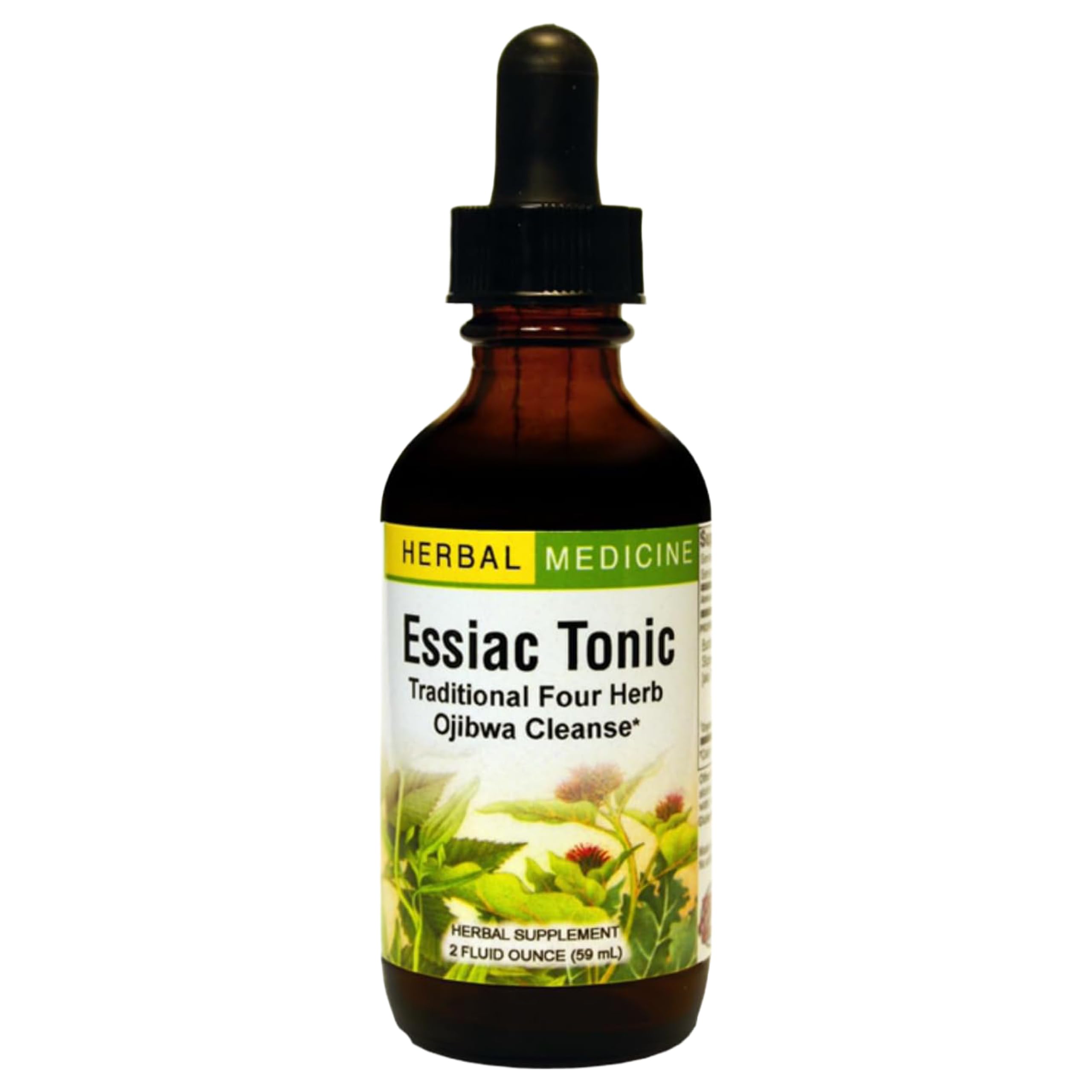 Herbs Etc. Essiac Tonic bottle front highlighting daily wellness and Ojibwa blend