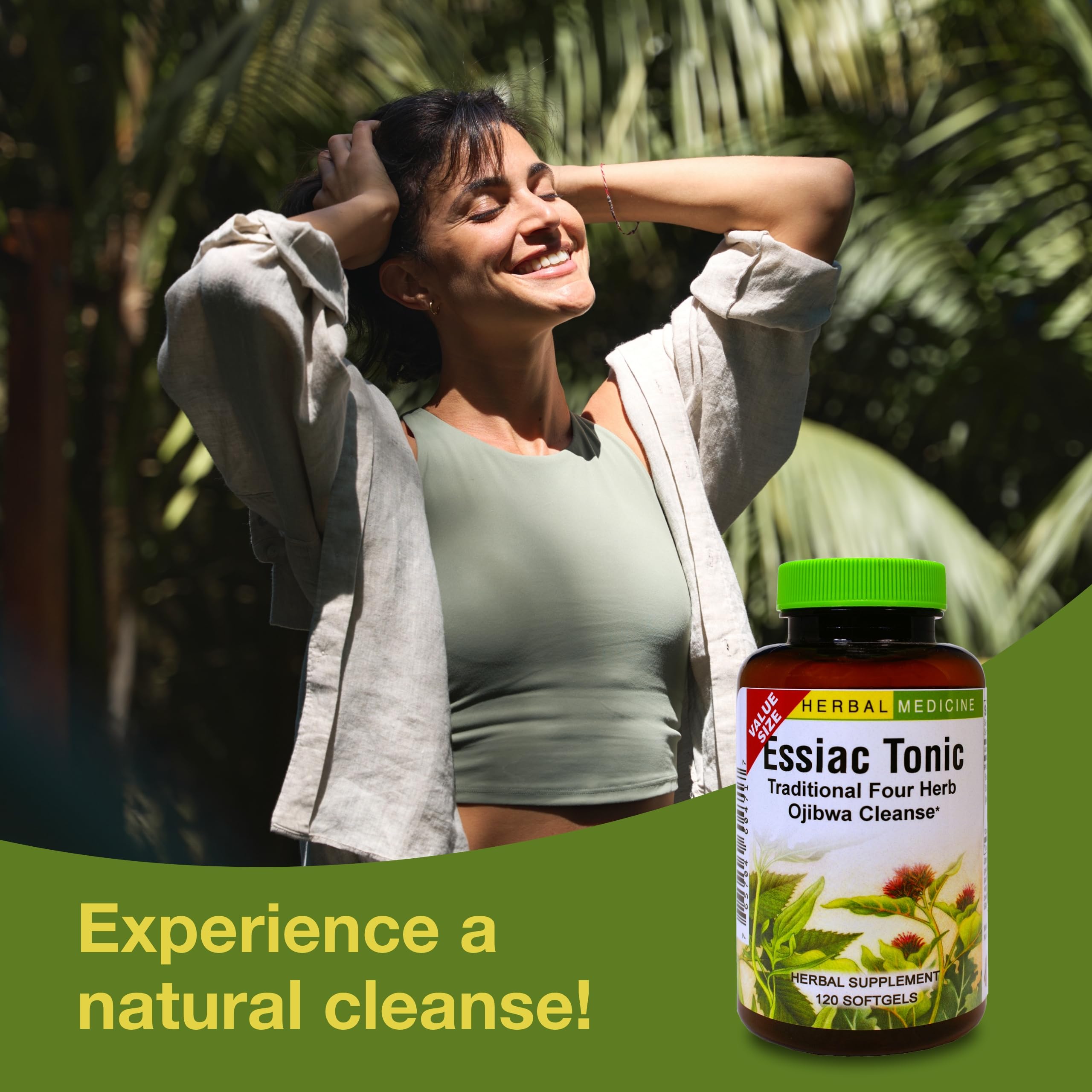 Herbs Etc. Essiac Tonic Softgels close-up of softgels easy daily use.