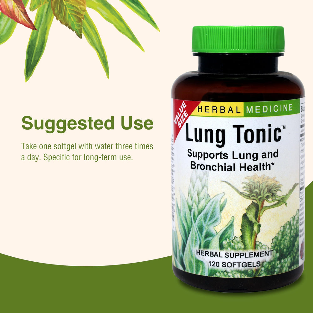 Herbs Etc. Lung Tonic packaging and branding.