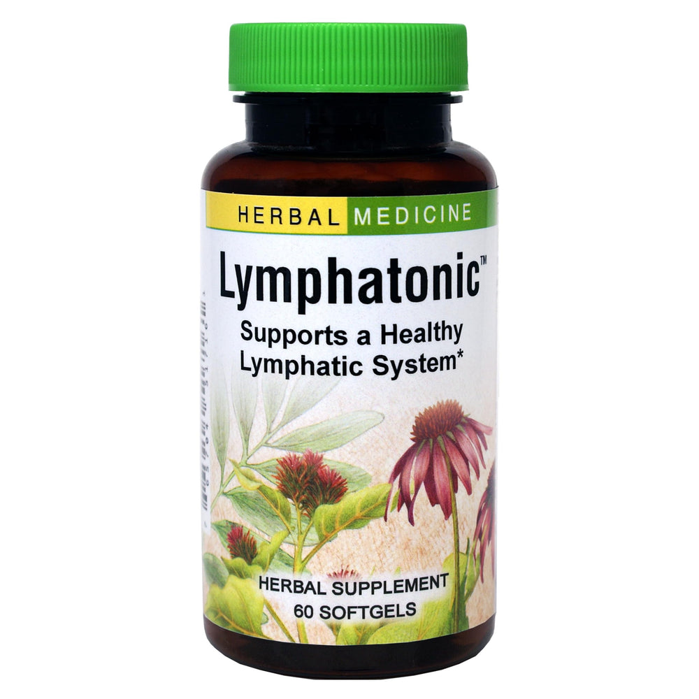 Herbs Etc Lymphatonic SG bottle front view highlighting a herbal blend for lymphatic support