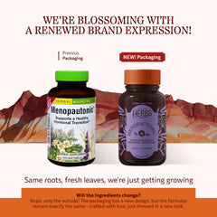 Herbs Etc. Menopautonic Softgels with dong quai for balance.