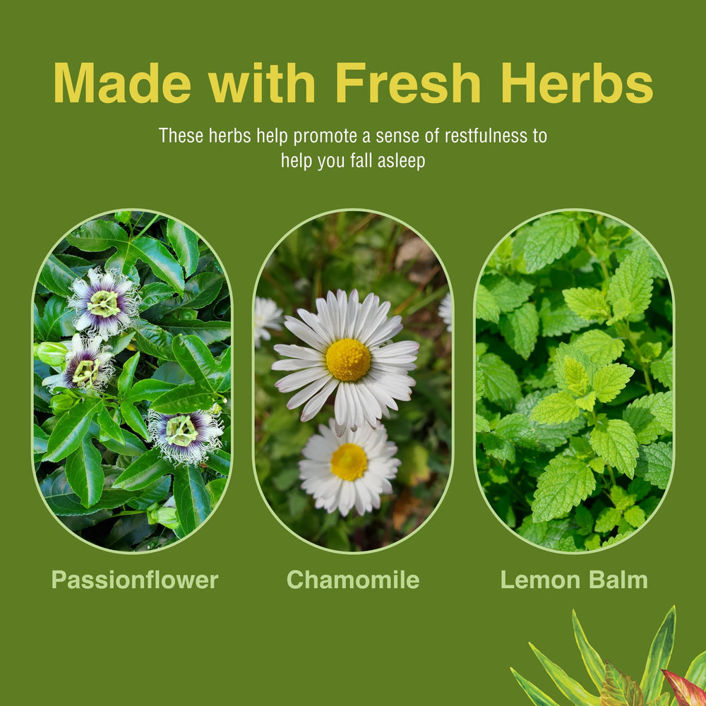 Herbs Etc Passionflower Chamomile Lemon Balm blend close-up for a relaxing herbal note