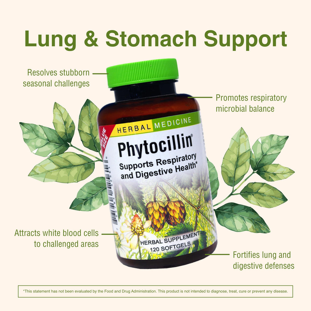 Herbs Etc Phytocillin echinacea angustifolia mix suggests immune-friendly herbal synergy.