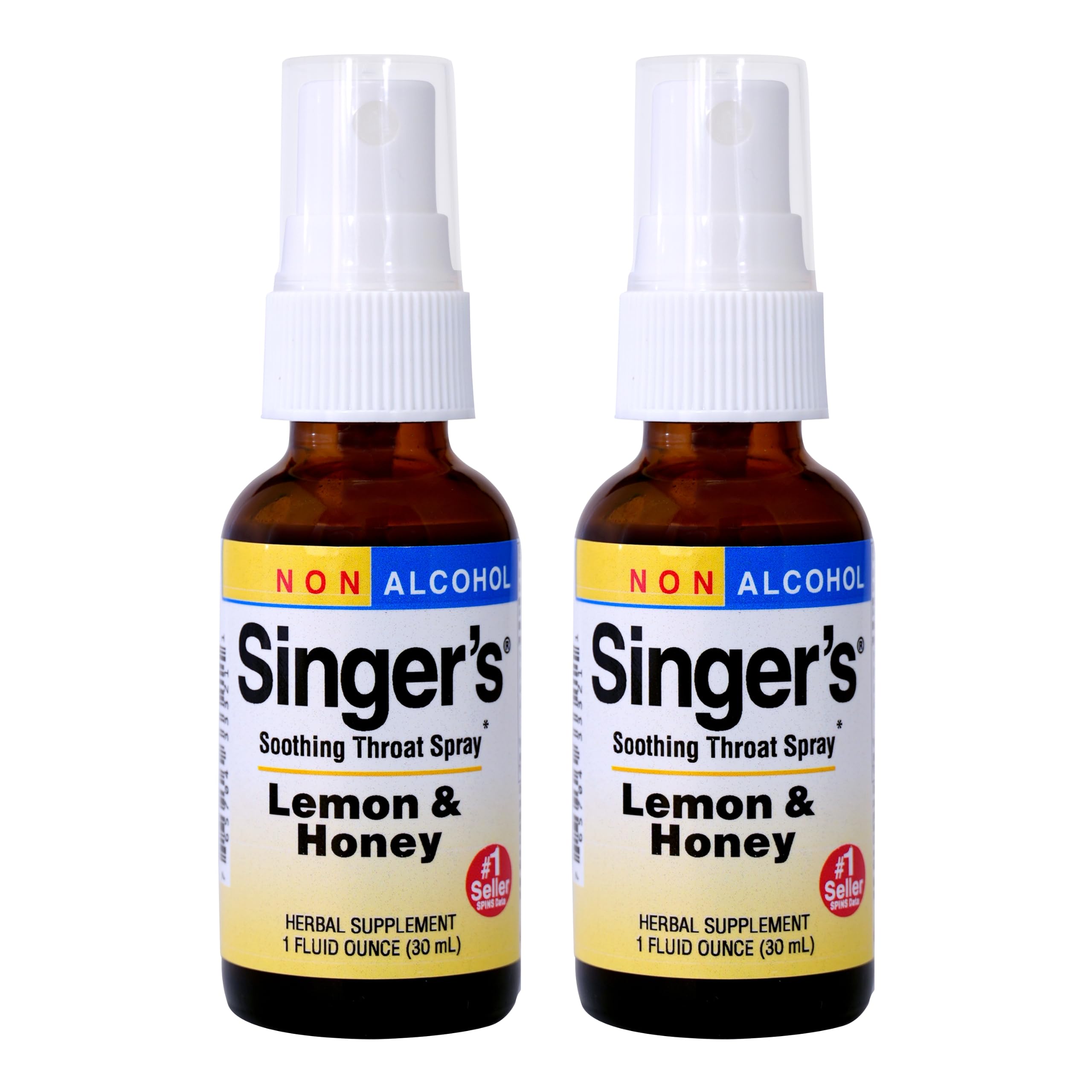 Herbs Etc. Singer's Saving Grace lemon and honey spray bottle for on-the-go throat comfort.