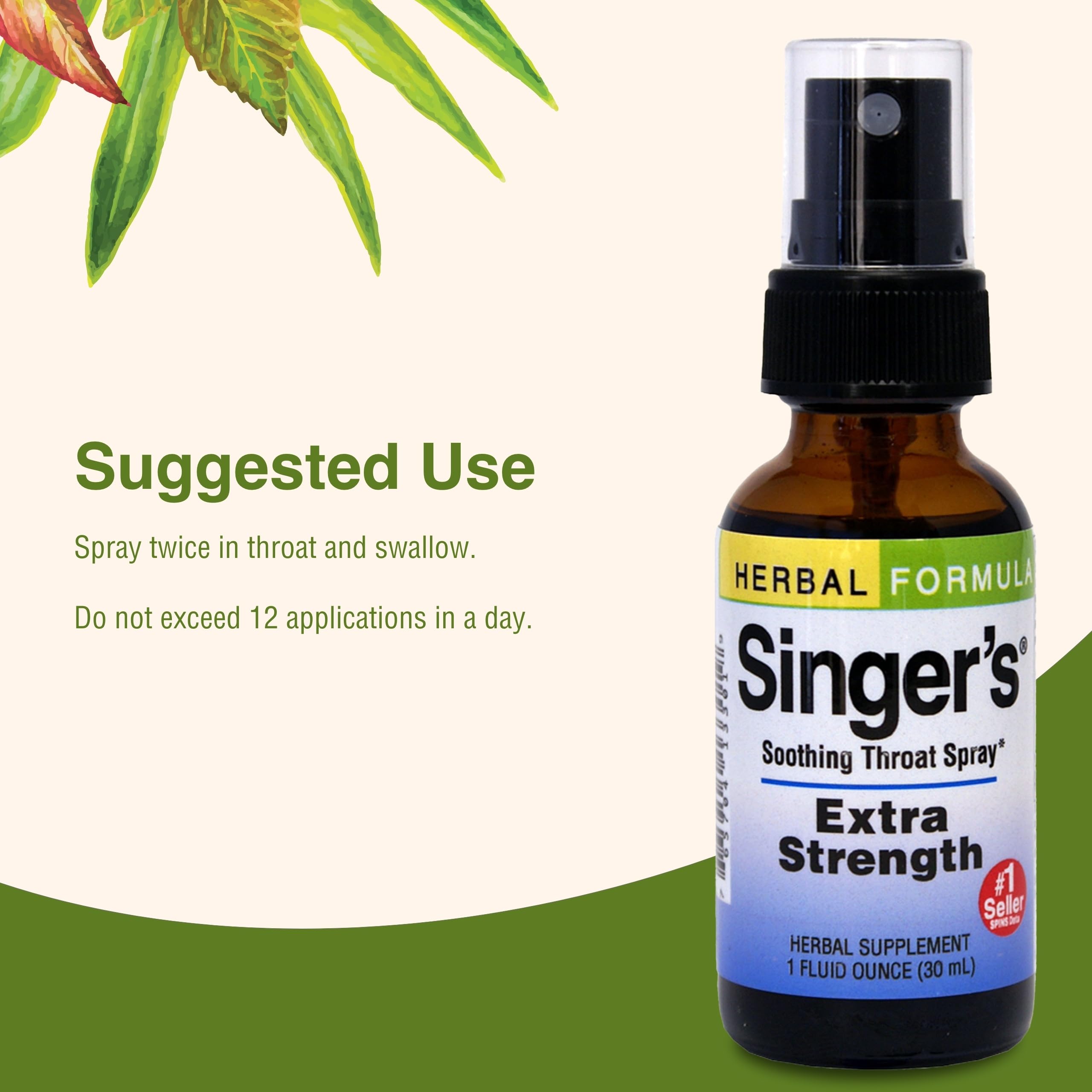 Herbs Etc. Singer's Saving Grace packaging suggesting travel-friendly throat support.
