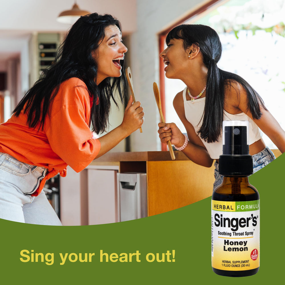 Herbs Etc. Singer's Saving Grace spray application for throat comfort