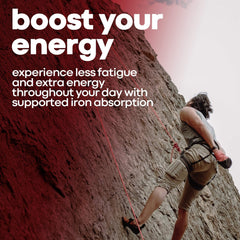 Herbtonics Blood Booster Iron capsules showcase easy daily intake for ongoing vitality.