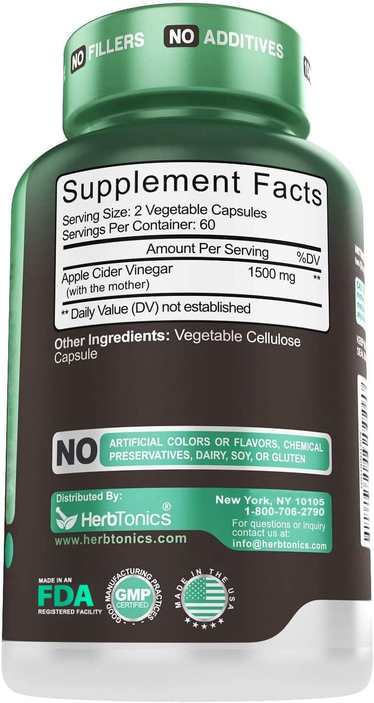 Herbtonics digestive health and detox-focused capsules ready for daily use.