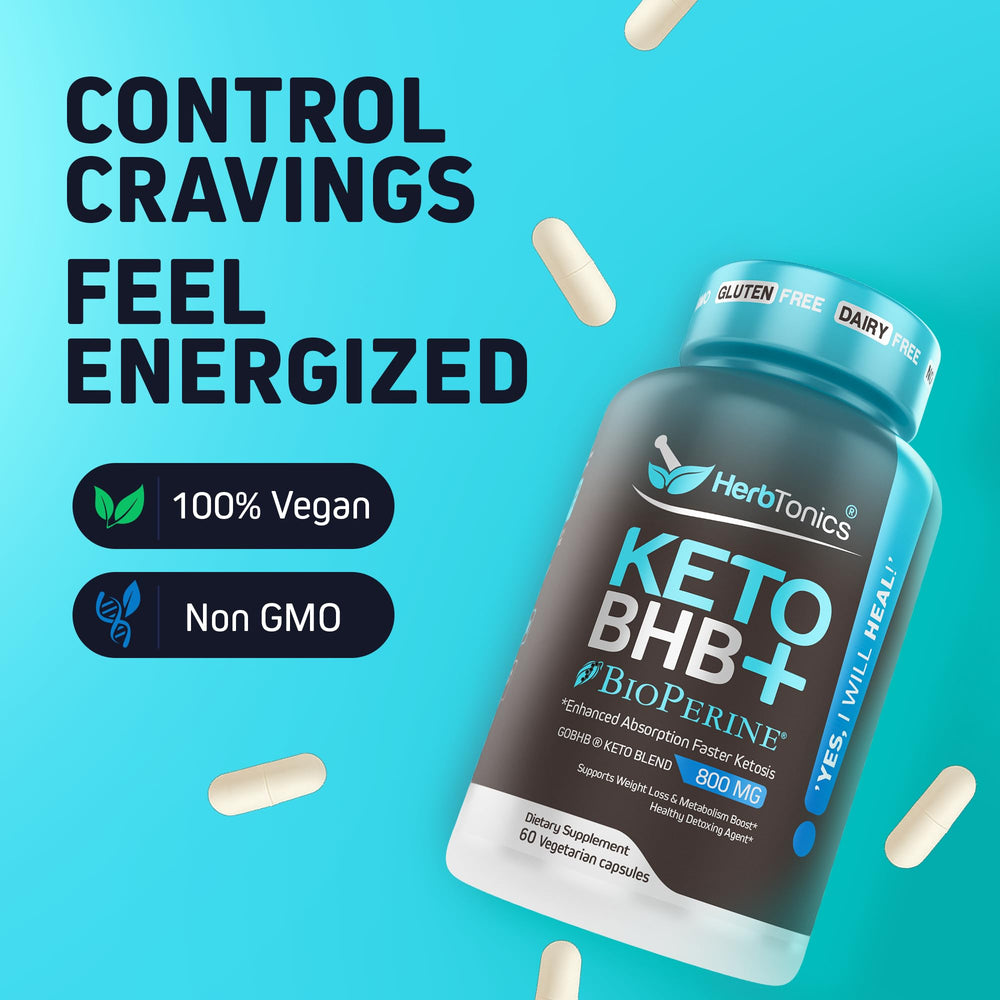 Herbtonics Keto BHB cap dispense, convenient on-the-go capsules