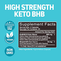 Herbtonics Keto BHB capsules pack, easy dosing for keto routines