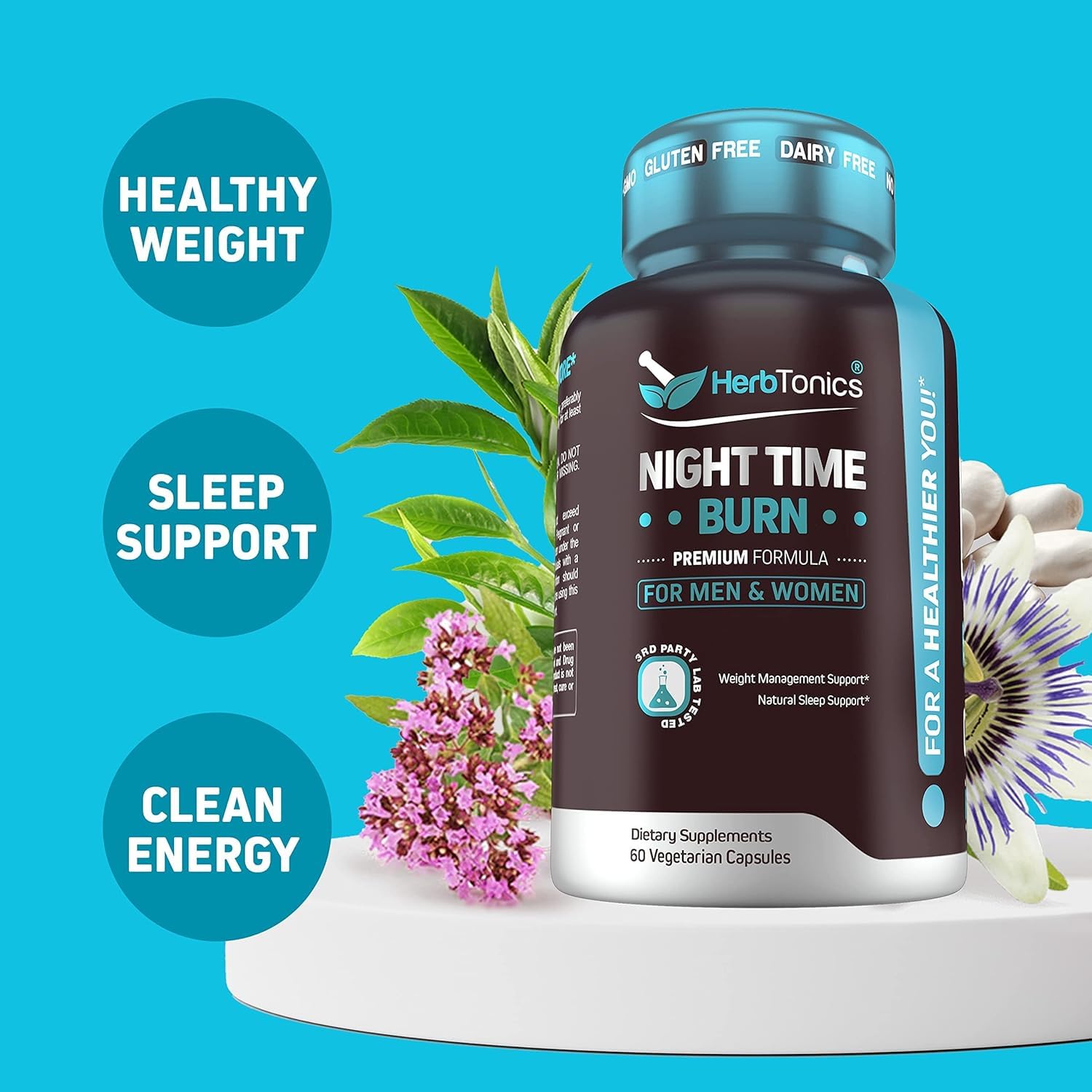 Herbtonics Night Time calming blend supporting stress relief before bed