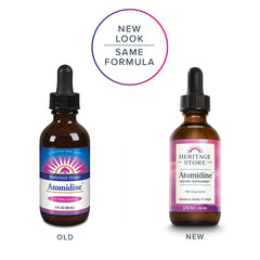 Heritage Store Atomidine drops showing 450mcg per drop.