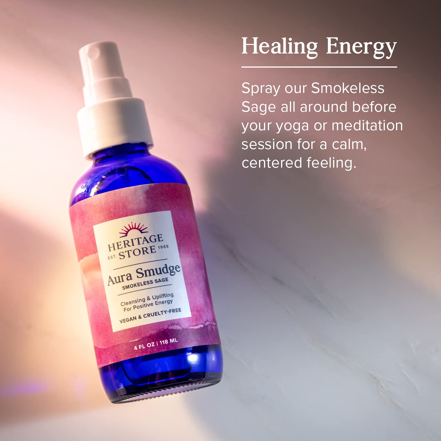 Juniper berry oil component in Heritage Store Aura Smudge for uplifting vibes