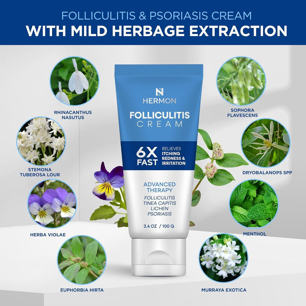 Hermon natural formula label close-up highlighting organic ingredients