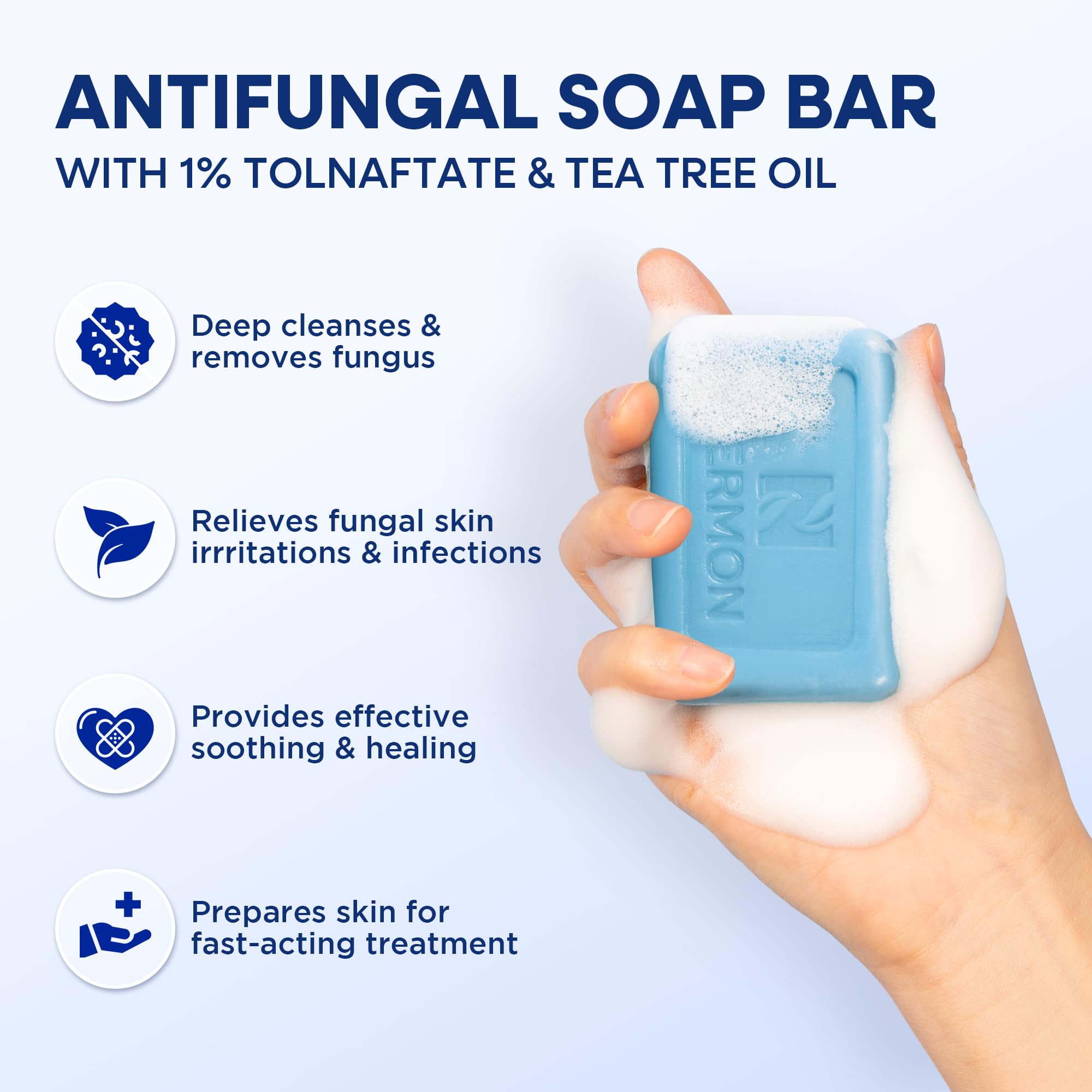 Hermon soap lather foaming during shower routine