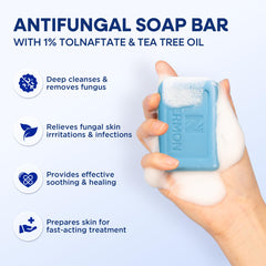 Hermon soap lather foaming during shower routine