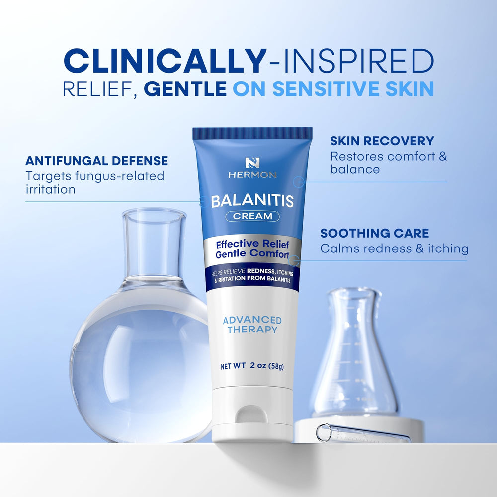 Hermon soothing cream two-ounce bottle pictured for ongoing daily comfort.