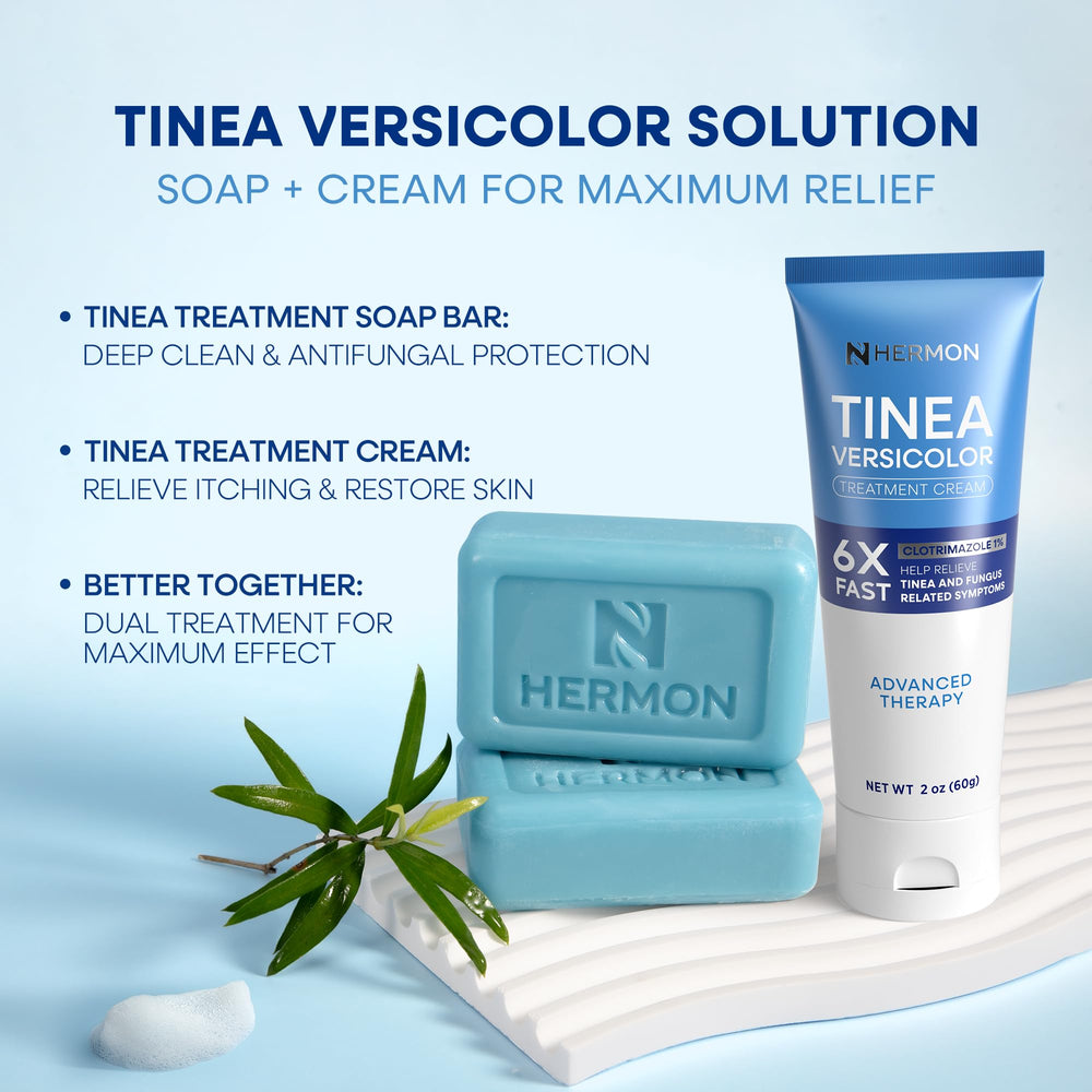 Hermon Tinea Soap Bar cleanses skin while supporting balanced skin health