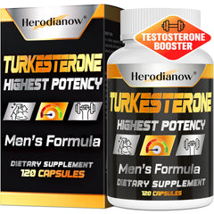 Herodianow testosterone bottle front view highlighting 120 capsules for daily use
