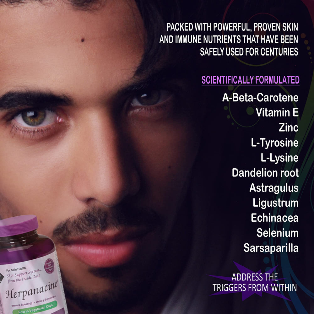 Herpanacine Diamond ingredient blend image featuring Lysine and zinc