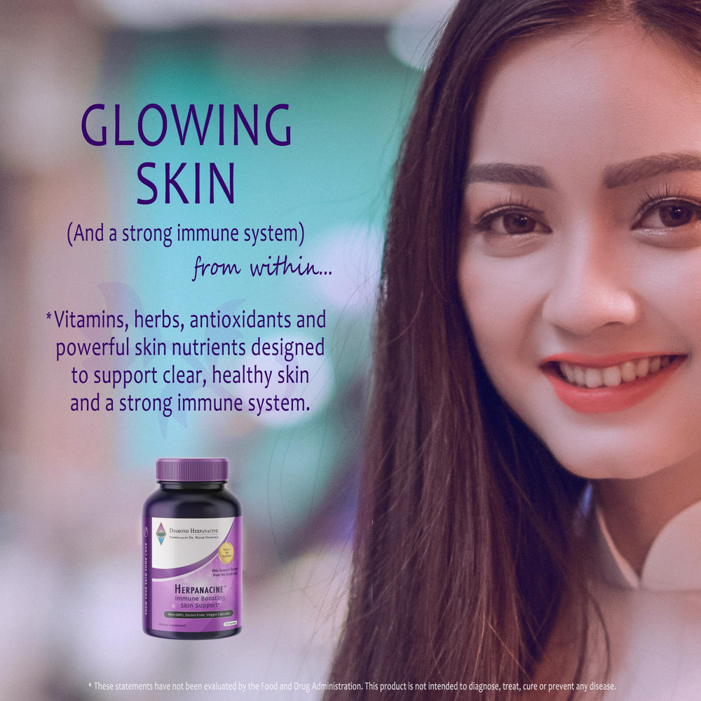 Herpanacine Diamond packaging on shelf indicates quality and natural ingredients.