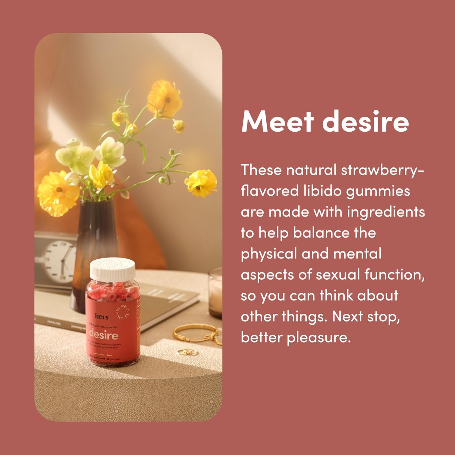 Hers Desire serving-size image indicating daily intake.