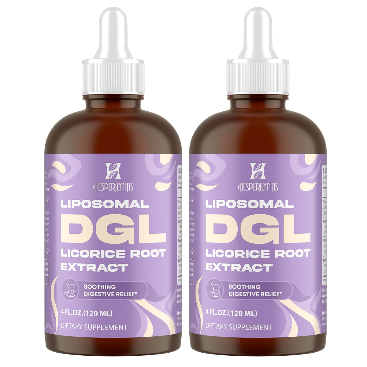 Hesperilyntis Liposomal DGL Licorice bottle on a clean countertop for daily use.