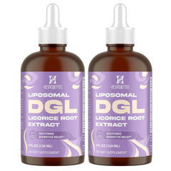 Hesperilyntis Liposomal DGL Licorice bottle on a clean countertop for daily use.