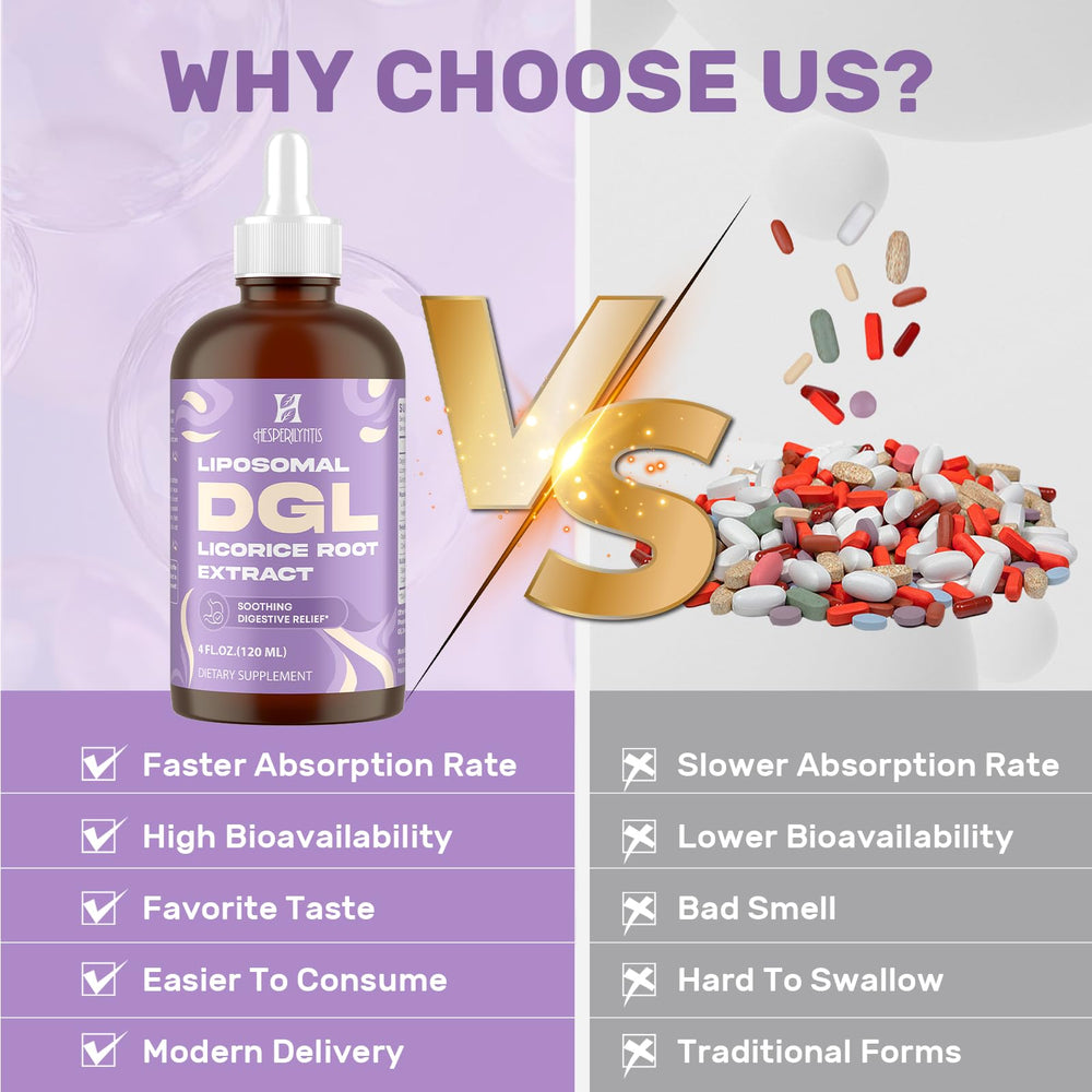 Hesperilyntis Liposomal DGL Licorice drop dispense demonstrates convenient delivery.