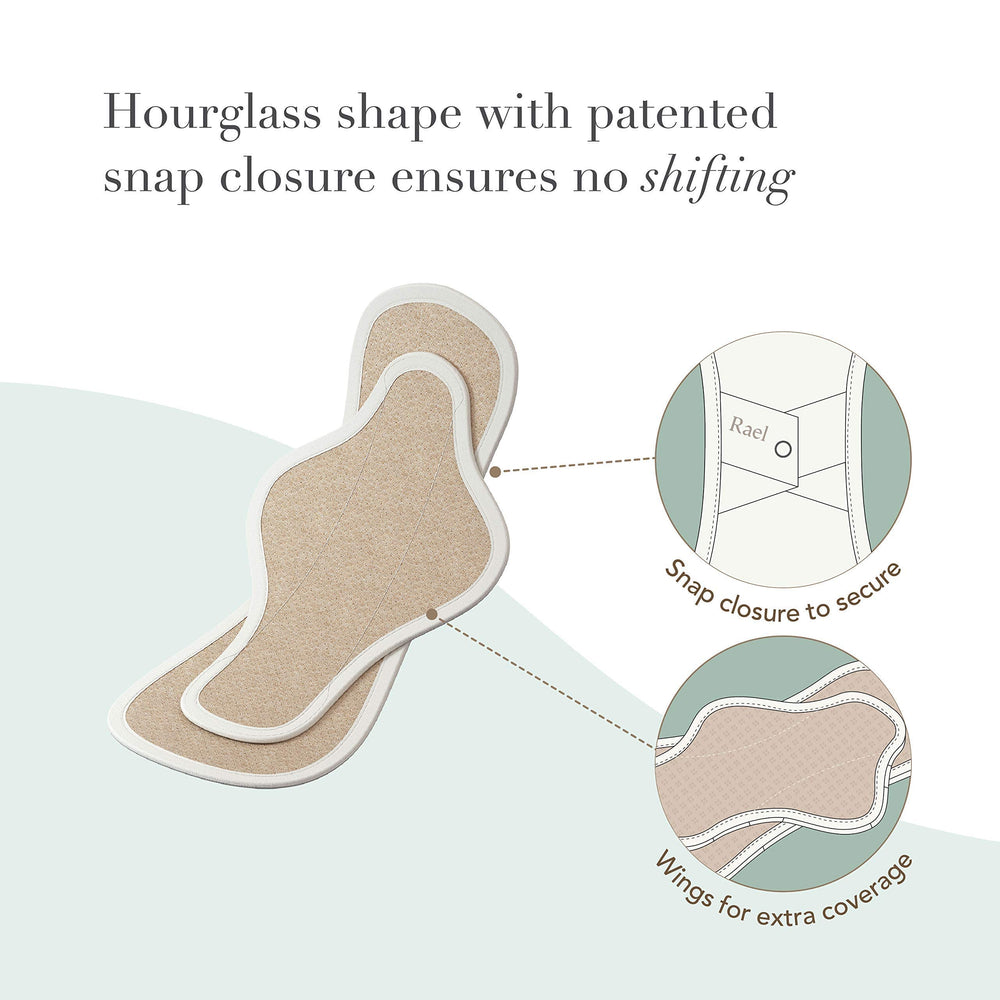 Hesta Rael five-layer breathable pad design promotes airflow and dryness
