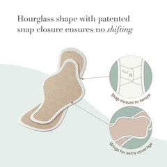 Hesta Rael five-layer breathable pad design promotes airflow and dryness