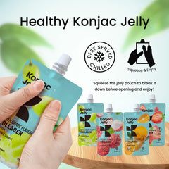 Hethstia Konjac Jelly Green Grape Bite: fruity flavor with zero added sugar