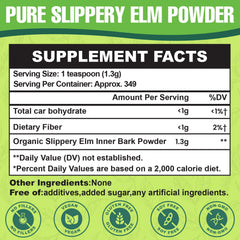 Scoop of Heucves Slippery Elm powder for precise measuring